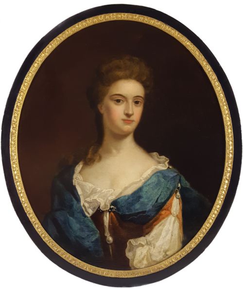portrait of a lady c1690 circle of jan van der vaart c16471727 - CATEGORY: ANTIQUE ART - DATED 17TH CENTURY