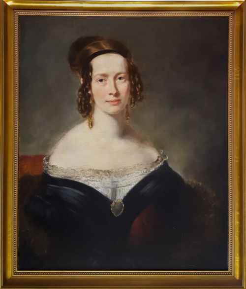 portrait of a lady 19th century circle of margaret sarah carpenter 17931872 - CATEGORY: ANTIQUE ART - DATED 19TH CENTURY