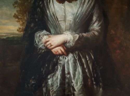 PORTRAIT OF A LADY BRITISH C1850 CHARLES BAXTER RBA LONDON 18091879 - ADDITIONAL PHOTO 4
