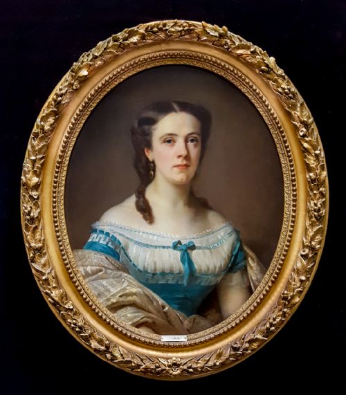 portrait of a lady 19th century circle of franz xaver winterhalter 18051873 - CATEGORY: ANTIQUE ART - DATED 19TH CENTURY