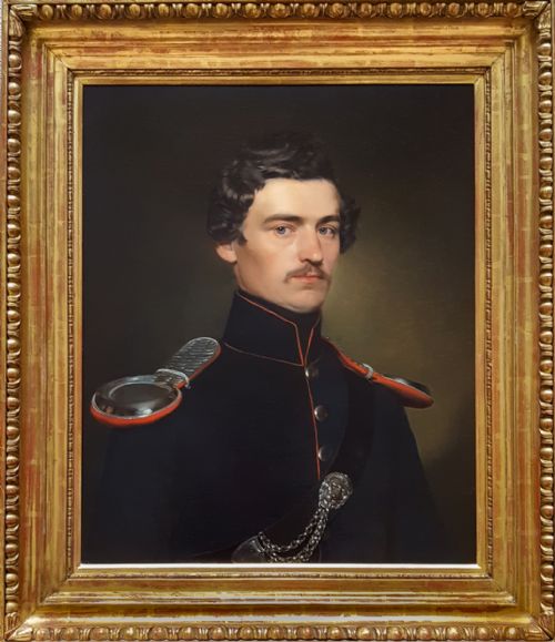 PORTRAIT OF AN OFFICER DATED 1848 FRANZ EYBL 18061880 - ADDITIONAL PHOTO 1