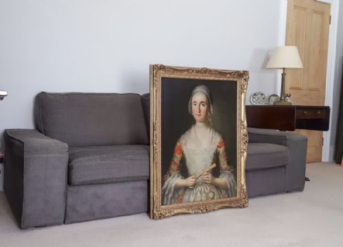 PORTRAIT OF A LADY C1760 CIRCLE OF JAKOB EMANUEL HANDMANN 17181781 - ADDITIONAL PHOTO 2