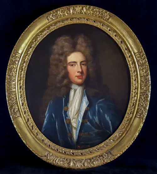 portrait of a gentleman c1695 circle of sir godfrey kneller 16461723 - CATEGORY: ANTIQUE ART - DATED 17TH CENTURY