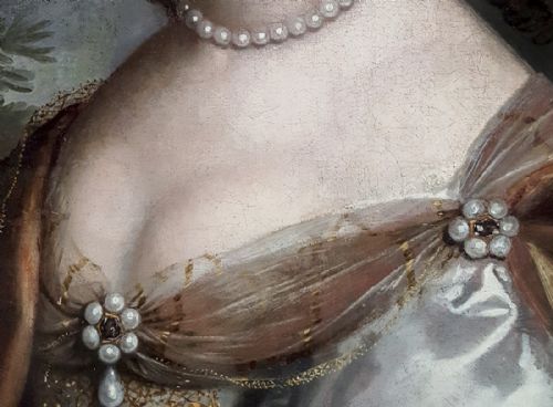 PORTRAIT OF A LADY FRENCH C1660 STUDIO OF CHARLES AND HENRI BEAUBRUN AMBOISE 1602 AND 1603 PARIS 1692 AND 1677 - ADDITIONAL PHOTO 7