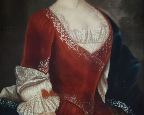 fig 4. Portrait of Melusine Sophie, Countess von der Schulenburg c.1741; Circle of Antoine Pesne (1683-1757)