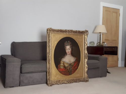 PORTRAIT OF A LADY C1720 FRENCH FOLLOWER OF HYACINTH RIGAUD 16591743 - ADDITIONAL PHOTO 1