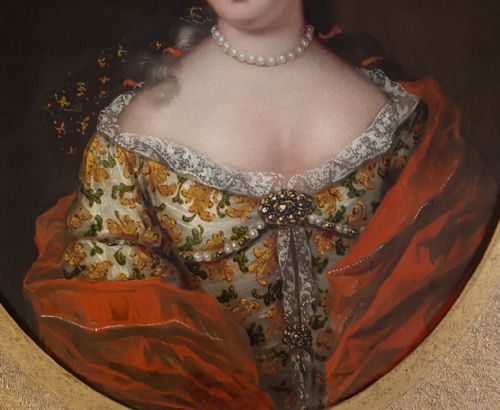PORTRAIT OF A LADY C1720 FRENCH FOLLOWER OF HYACINTH RIGAUD 16591743 - ADDITIONAL PHOTO 4