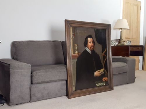 PORTRAIT OF HEINRICH FRANCKEN SIERSTORPFF 17TH CENTURY OIL ON PANEL - ADDITIONAL PHOTO 1