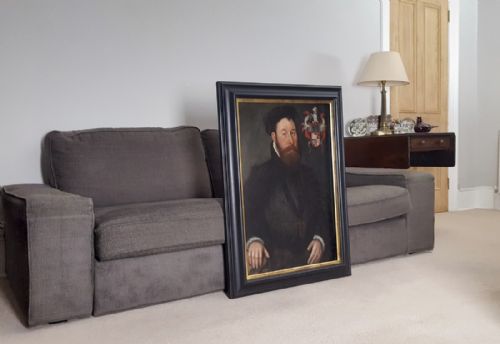 PORTRAIT OF A GENTLEMAN ENGLAND C1550 OIL ON PANEL - ADDITIONAL PHOTO 1