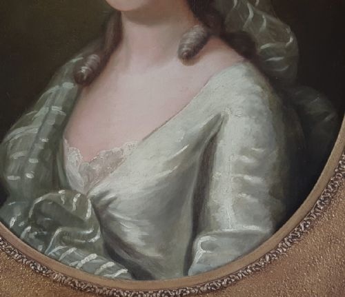 PORTRAIT OF A LADY 18TH CENTURY FRENCH FOLLOWER OF FRANOIS HUBERT DROUAIS 17271775 - ADDITIONAL PHOTO 3