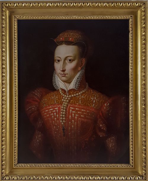 portrait of mary queen of scots british 18th century after federico zuccaro c15401609 - CATEGORY: ANTIQUE ART - DATED 18TH CENTURY