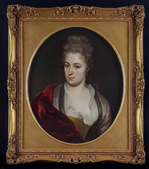 portrait of a lady dutch c1700 circle of gerrit alberts 16631757 - CATEGORY: ANTIQUE ART - DATED 18TH CENTURY