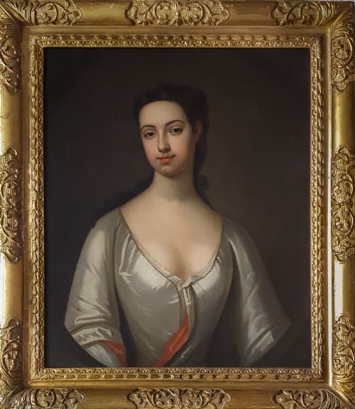 portrait of sarah wollaston c1726 circle of sir godfrey kneller 16461723 - CATEGORY: ANTIQUE ART - DATED 18TH CENTURY