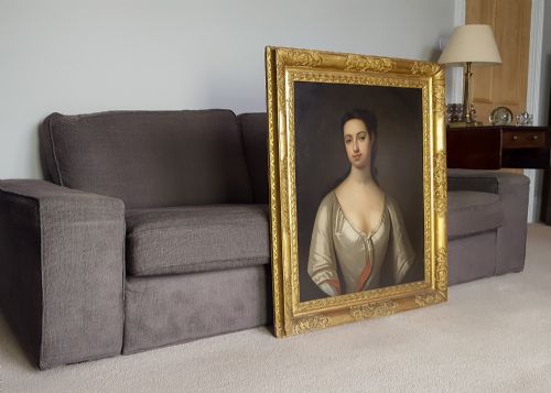 PORTRAIT OF SARAH WOLLASTON C1726 CIRCLE OF SIR GODFREY KNELLER 16461723 - ADDITIONAL PHOTO 2