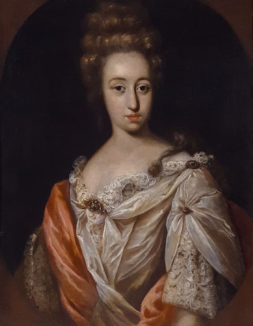 portrait of a lady dutch c1690 follower of constantin netscher 16681723 - CATEGORY: ANTIQUE ART - DATED 17TH CENTURY