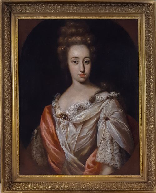 PORTRAIT OF A LADY DUTCH C1690 FOLLOWER OF CONSTANTIN NETSCHER 16681723 - ADDITIONAL PHOTO 1