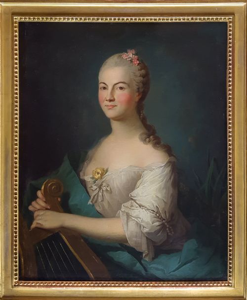 exquisite portrait of a lady french 18th century attributed to louis dupont c17341765 - CATEGORY: ANTIQUE ART - DATED 18TH CENTURY