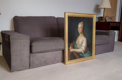 EXQUISITE PORTRAIT OF A LADY FRENCH 18TH CENTURY ATTRIBUTED TO LOUIS DUPONT C17341765 - ADDITIONAL PHOTO 2
