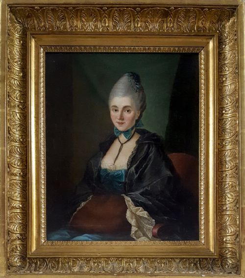 PORTRAIT OF A LADY C1779 CIRCLE OF JOHANN HEINRICH TISCHBEIN 17221789 - ADDITIONAL PHOTO 1