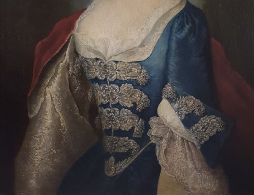 PORTRAIT OF A LADY C1750 CIRCLE OF ANTOINE PESNE 16831757 - ADDITIONAL PHOTO 2