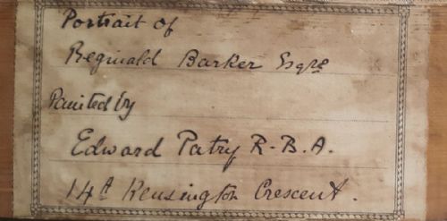 PORTRAIT OF REGINALD RAYMONDBARKER 1875 1939 DATED 1912 EDWARD PATRY 18561940 - ADDITIONAL PHOTO 3