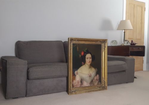PORTRAIT OF A LADY FRENCH DATED 1838 BY JEANBAPTISTE LOUIS GERMAIN 17821842 - ADDITIONAL PHOTO 2