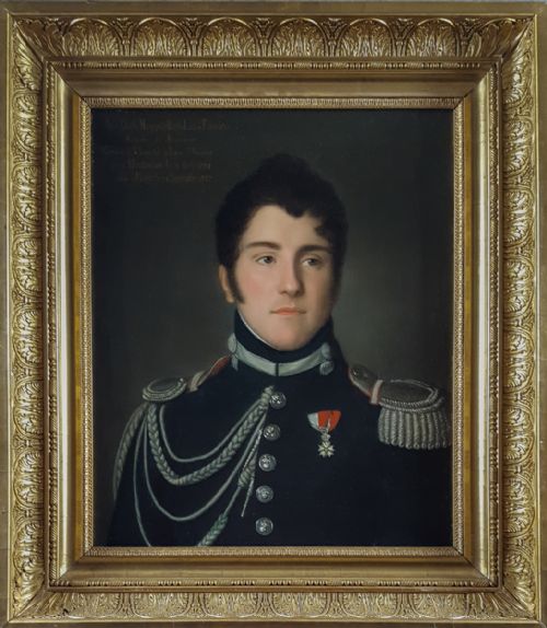 portrait of the marquis de beaucaire french 19th century - CATEGORY: ANTIQUE ART - DATED REGENCY