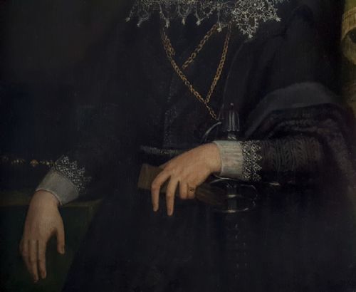 PORTRAIT OF A GENTLEMAN FLEMISH C1610 OIL ON CANVAS - ADDITIONAL PHOTO 3