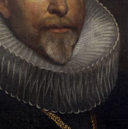 PORTRAIT OF A GENTLEMAN FLEMISH C1620 CIRCLE OF CORNELIS DE VOS 15851651 OIL ON CANVAS - ADDITIONAL PHOTO 4