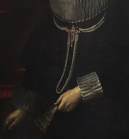 PORTRAIT OF A LADY FLEMISH C1620 CIRCLE OF CORNELIS DE VOS 15851651 OIL ON CANVAS - ADDITIONAL PHOTO 3