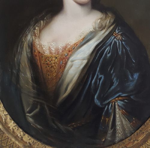 PORTRAIT OF A LADY FRANCE C1720 OIL ON CANVAS - ADDITIONAL PHOTO 4
