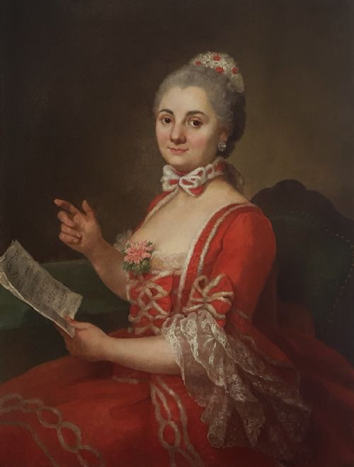 PORTRAIT OF A LADY FRENCH C1740 CIRCLE OF MARIANNE LOIR C1715 1769 - ADDITIONAL PHOTO 1