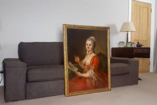 PORTRAIT OF A LADY FRENCH C1740 CIRCLE OF MARIANNE LOIR C1715 1769 - ADDITIONAL PHOTO 2