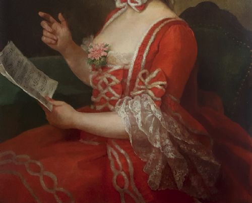 PORTRAIT OF A LADY FRENCH C1740 CIRCLE OF MARIANNE LOIR C1715 1769 - ADDITIONAL PHOTO 3