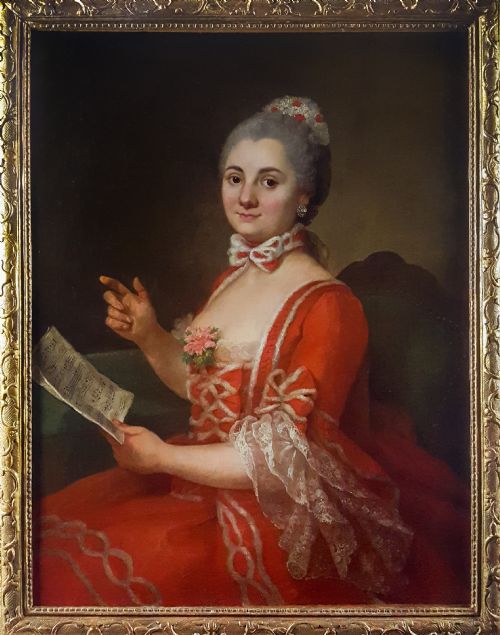 portrait of a lady french c1740 circle of marianne loir c1715 1769 - CATEGORY: ANTIQUE ART - DATED 18TH CENTURY