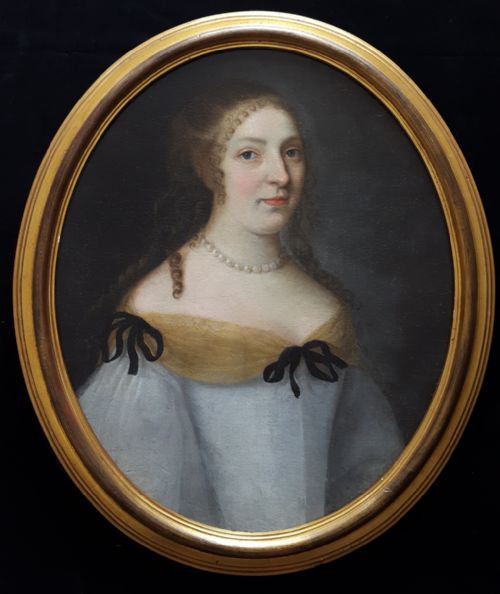 portrait of a lady c1660 circle of jean nocret 16151672 - CATEGORY: ANTIQUE ART - DATED 17TH CENTURY