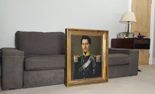 PORTRAIT OF AN OFFICER DATED 1836 SIGNED J BARAILLE - ADDITIONAL PHOTO 2