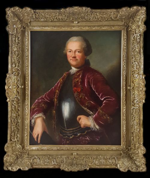 PORTRAIT OF CLAUDEREN PRIS COUNT OF SOULANGES C 1760 CIRCLE OF LOUIS MICHEL VAN LOO 17071771 - ADDITIONAL PHOTO 1