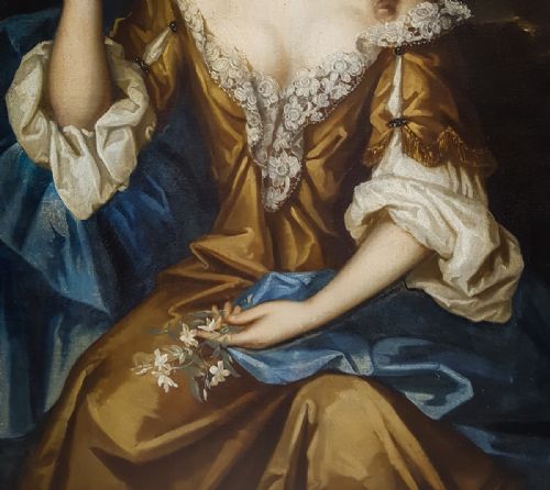 PORTRAIT OF ANNE WODEHOUSE C1680 CIRCLE OF WILLEM WISSING 16561687 - ADDITIONAL PHOTO 9
