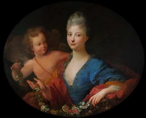 PORTRAIT OF A LADY C1735 ATTRIBUTED TO HENRI MILLOT C16901756 - ADDITIONAL PHOTO 1