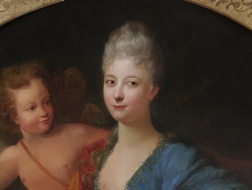 PORTRAIT OF A LADY C1735 ATTRIBUTED TO HENRI MILLOT C16901756 - ADDITIONAL PHOTO 4
