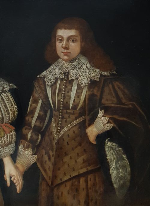 DOUBLE PORTRAIT OF TWO CHILDREN C1629 CIRCLE OF PAULUS MOREELSE 15711638 FROM THE COLLECTION HER ROYAL HIGHNESS THE PRINCESS ROYAL DUCHESS OF FIFE 18671931 - ADDITIONAL PHOTO 6