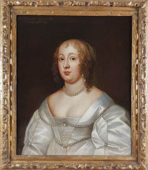 portrait of charlotte stanley countess of derby 17th century follower of anton anthony van dyck 15991641 - CATEGORY: ANTIQUE ART - DATED 17TH CENTURY