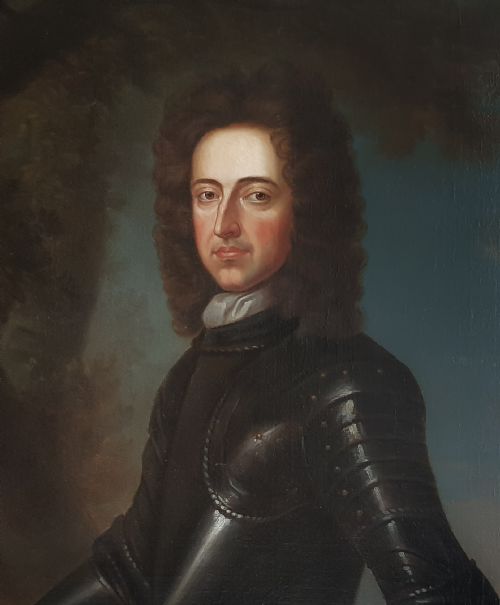 PORTRAIT OF KING WILLIAM III C1700 PROVENANCE DUBLIN CASTLE FOLLOWER OR CIRCLE OF SIR GODFREY KNELLER 16461723 - ADDITIONAL PHOTO 3