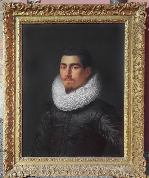 portrait of a gentleman c1620 studio of michiel jansz van mierevelt 15671641 - CATEGORY: ANTIQUE ART - DATED 17TH CENTURY