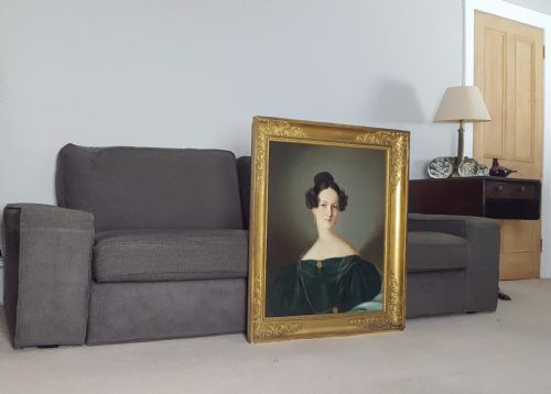 PORTRAIT OF A LADY C1830 FOLLOWER OF JAN ADAM KRUSEMAN 18041862 - ADDITIONAL PHOTO 1