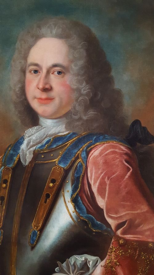 PORTRAIT OF A GENTLEMAN C1720 STUDIO OF NICHOLAS DE LARGILLIERRE 16561746 - ADDITIONAL PHOTO 2