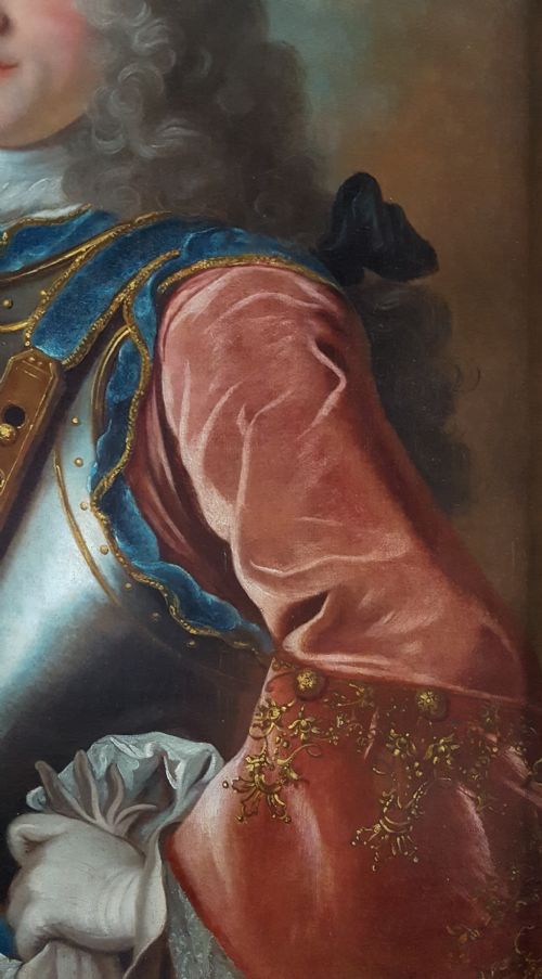 PORTRAIT OF A GENTLEMAN C1720 STUDIO OF NICHOLAS DE LARGILLIERRE 16561746 - ADDITIONAL PHOTO 4