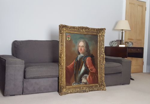 PORTRAIT OF A GENTLEMAN C1720 STUDIO OF NICHOLAS DE LARGILLIERRE 16561746 - ADDITIONAL PHOTO 6
