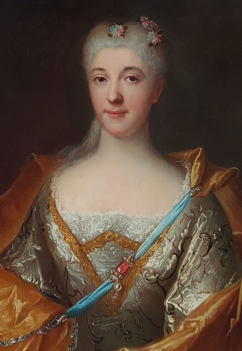 PORTRAIT OF A LADY C1715 CIRCLE OF HYACINTH RIGAUD 16591743 - ADDITIONAL PHOTO 1